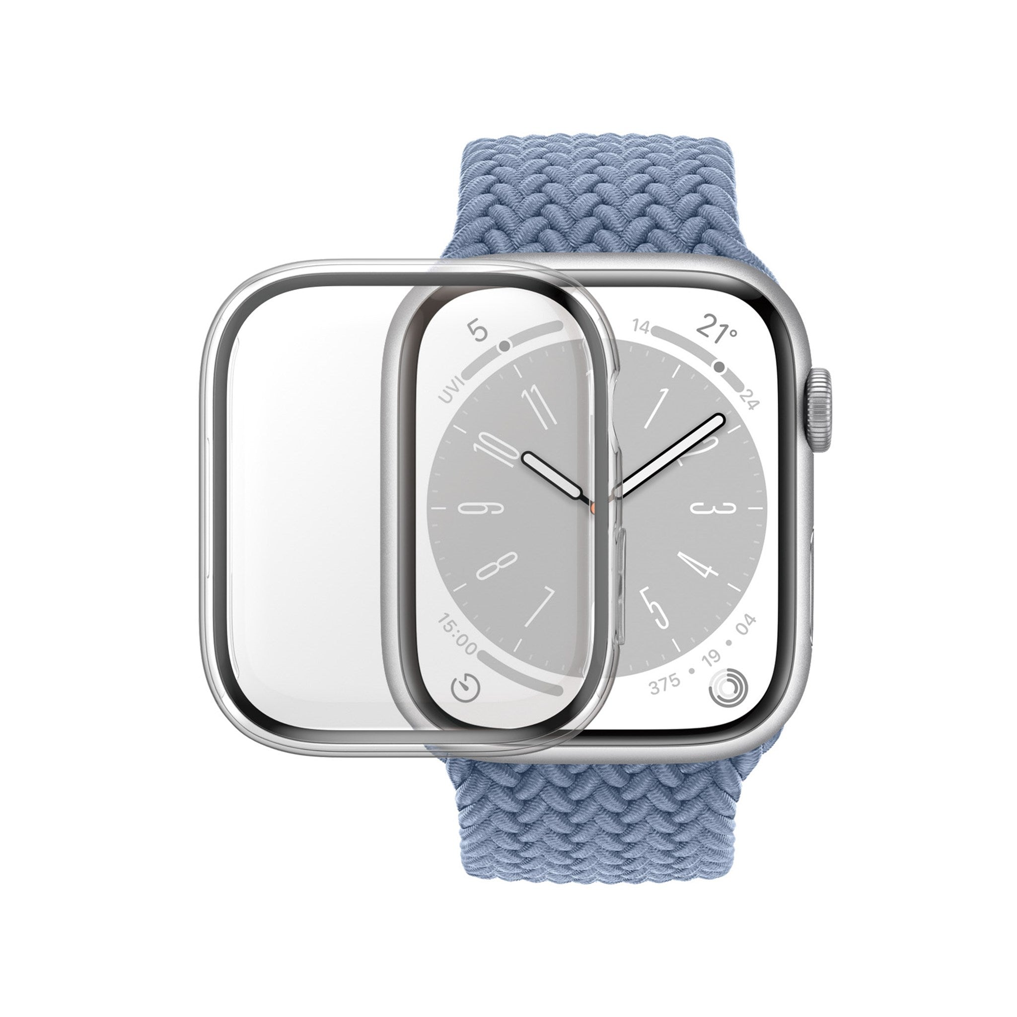 PanzerGlass® Displayschutz Full Body Apple Watch Series 9 | 8 | 7 | 41mm | Transparent